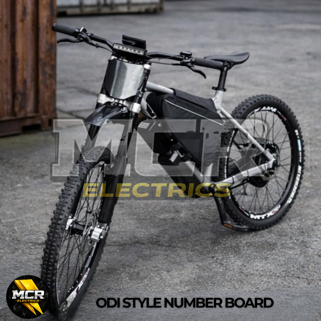 ODI Style Blue Number Board MTB EBike Surron Talaria KKE Fox 35 40 Universal