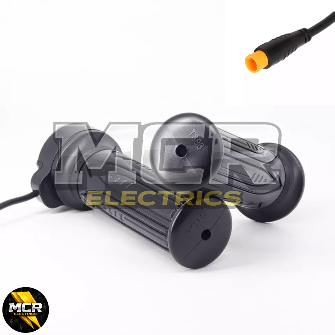 Full Twist Throttle Electric E-Bike Right Hand 3 Pin E Bike Grip Twist Throttle