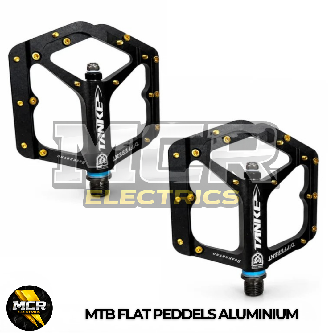 TANKE MTB Bike Pedals Flat Sealed Bearing 9/16″ Aluminium Alloy Bicycle Pedals