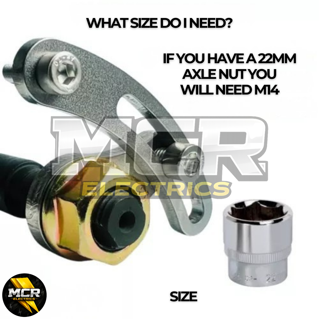 Heavy Duty Universal Torque Arm 6mm Thick Stainless Steel M12 M14 Axle Fitment