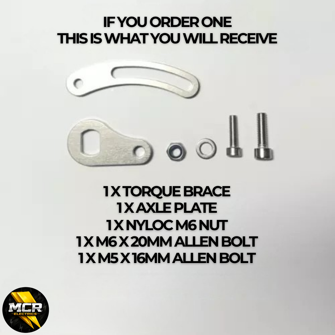 Heavy Duty Universal Torque Arm 6mm Thick Stainless Steel M12 M14 Axle Fitment