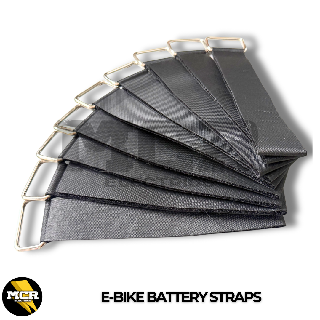 Triangle E Bike Battery Straps Heavy Duty Buckle Lithium Pack Hock & Loop