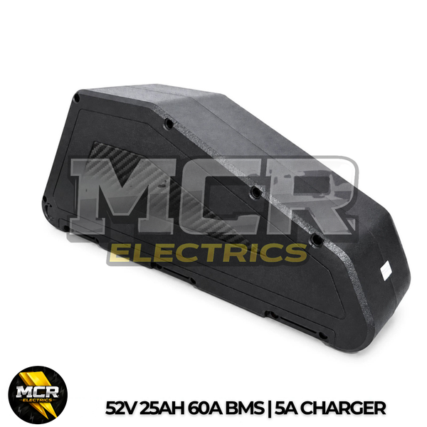 52V Triangle Downtube Electric Bike Battery 25Ah LG MLT Cells 250W-3000W UKCA