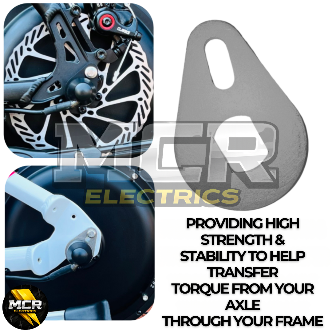 E-Bike Torque Arm Set Fit Rear Motor M12 M14 M16 Axle UK Universal High Strength Carrera, Trek, Voodoo, Boardman.