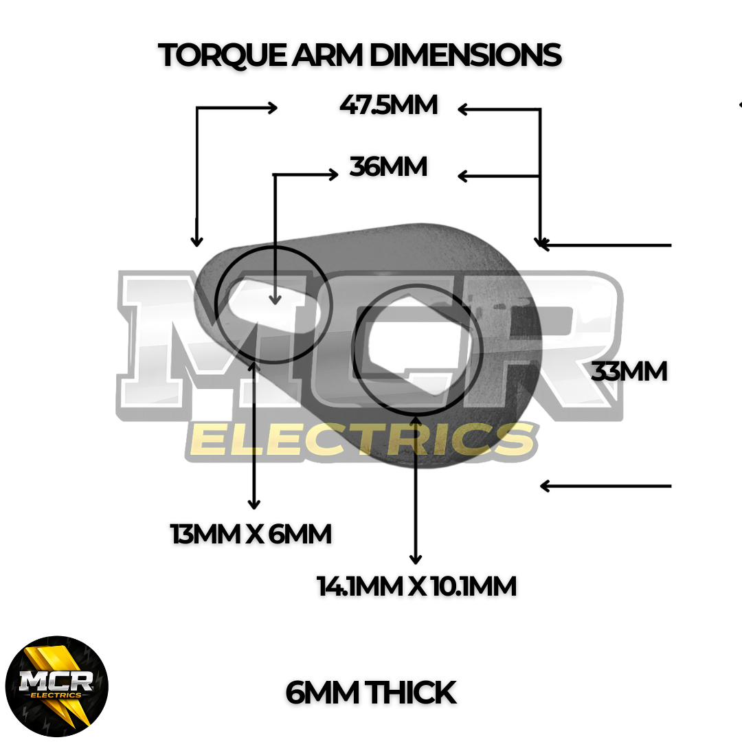 E-Bike Torque Arm Set Fit Rear Motor M12 M14 M16 Axle UK Universal High Strength Carrera, Trek, Voodoo, Boardman.