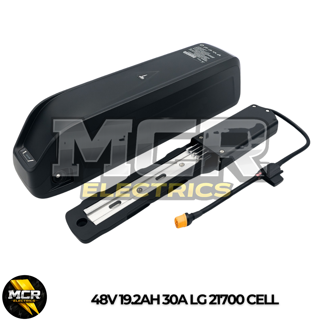 48V 19.2Ah LG E-Bike Battery, 3 Slot Hailong Base, Grade A 21700 Cells, 30A BMS, for 250W–1000W Electric Bike Motors, Fast UK Stock