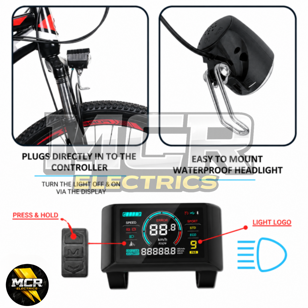 Ultimate MTX 48V 250W Road Legal E Bike Conversion Kit HG Cassette 1-11 Speed Rear Wheel | 48V 19.2AH LG Battery
