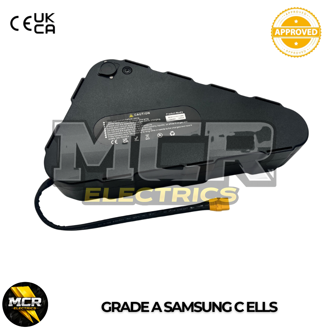 48V 30AH Lithium E-Bike battery 50A BMS Samsung 50GB 21700 0-2400W Triangle E-Bike Battery High Quality