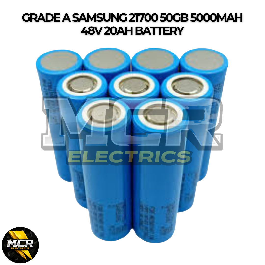 48V 30AH Lithium E-Bike battery 50A BMS Samsung 50GB 21700 0-2400W Triangle E-Bike Battery High Quality