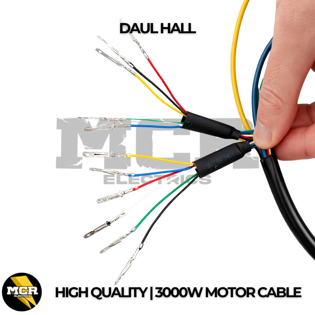 3000W Hub Motor Cable Replacement 10mm Thick 120cm Long XT150 Daul Hall21.0021.00