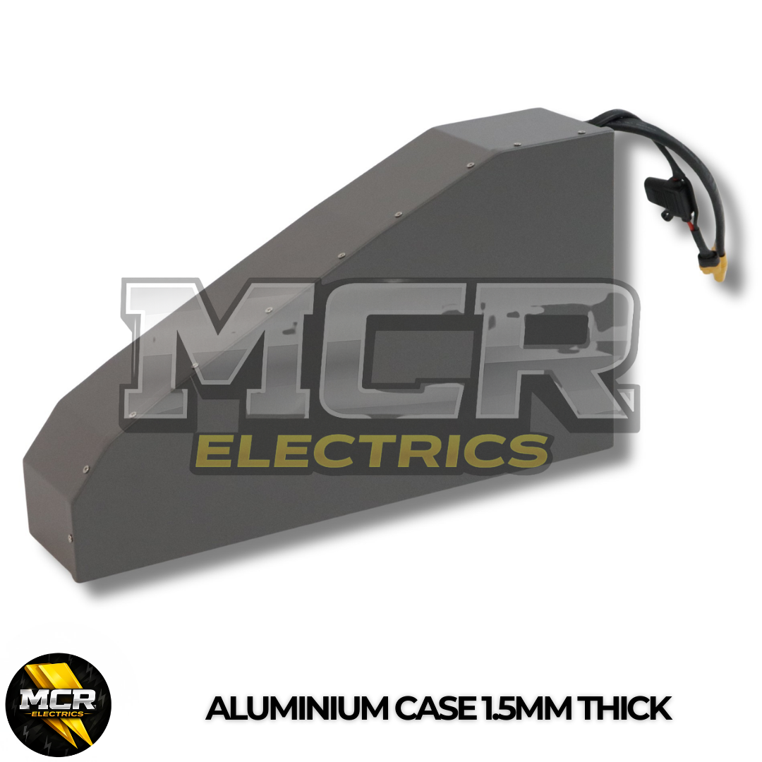 72V 30AH Aluminum Triangle Case Bag Lithium E-Bike Battery 3000W 80A BMS Big Capacity Samsung 50S