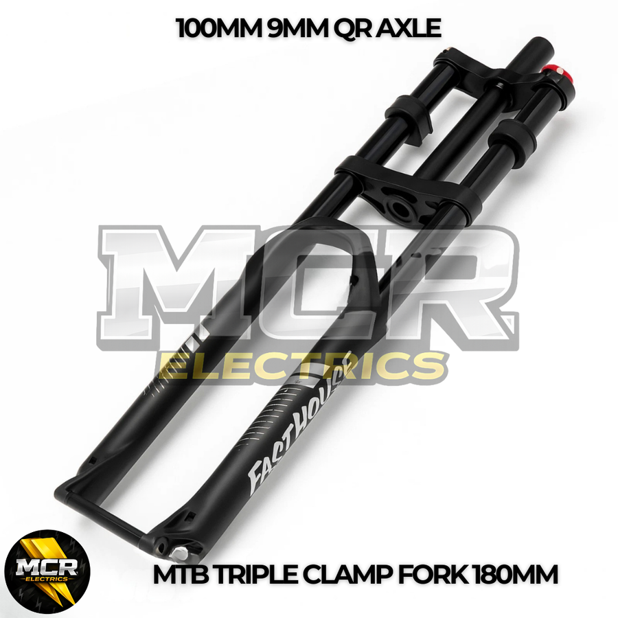 MTB Triple Clamp AIR Coil Forks E-Bike 180MM Travel 100MM QR Axle Quality 29″