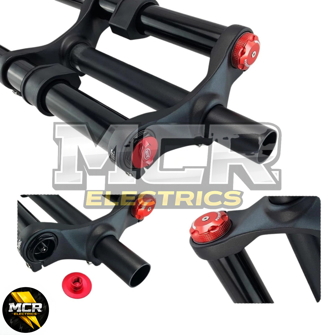 MTB Triple Clamp AIR Coil Forks E-Bike 180MM Travel 100MM QR Axle Quality 29″