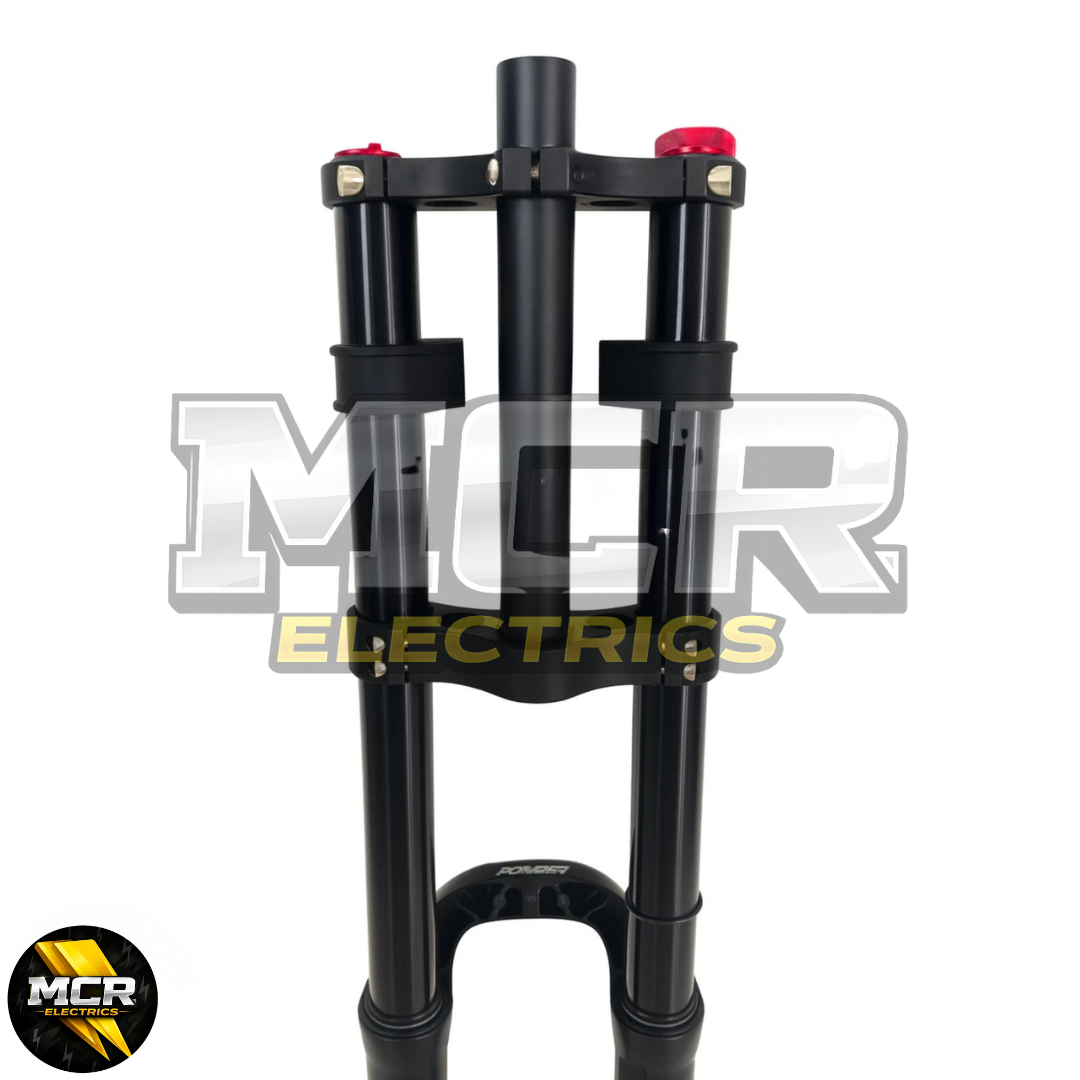 MTB Triple Clamp AIR Coil Forks E-Bike 180MM Travel 100MM QR Axle Quality 29″