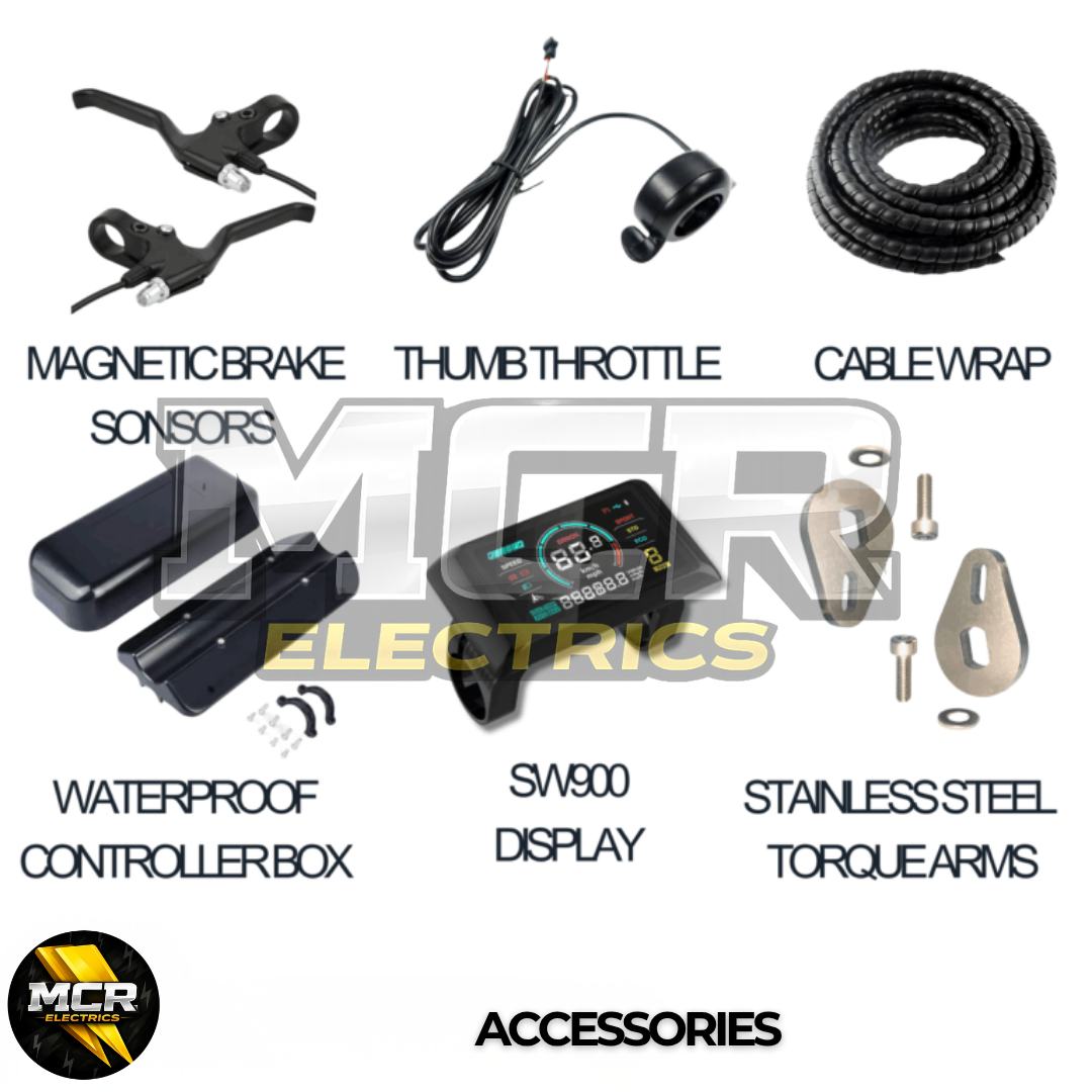 48V 20″ Electric BMX EBMX Conversion Kit 110mm Rear Dropout 1000W 48V Complete Kit & Battery UK