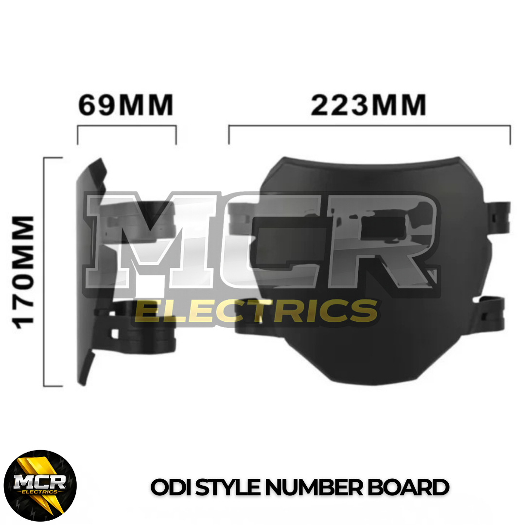 ODI Style Number Board E-Bike Surron KKE Fox Talara MTB