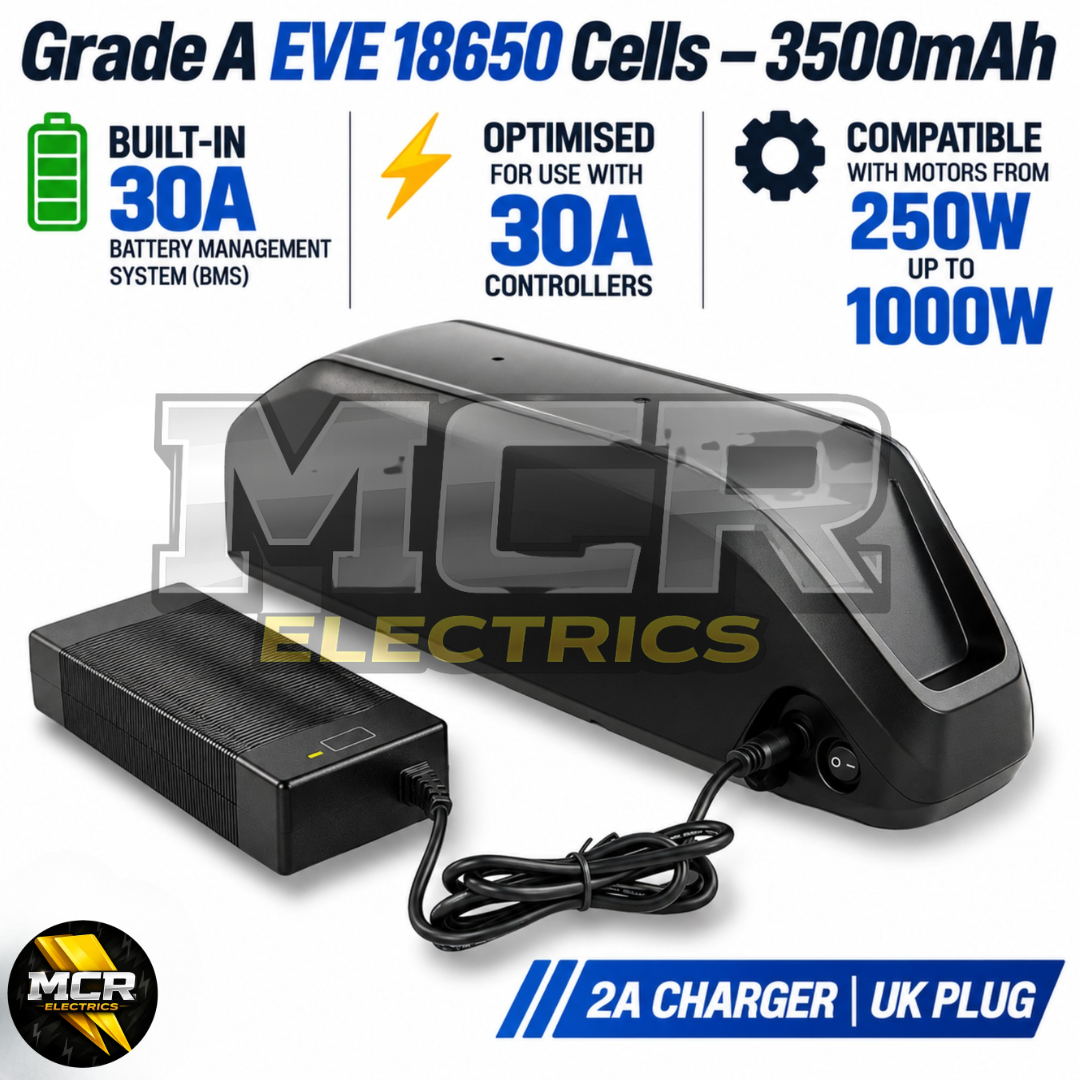 48V 1000W Electric Bike Conversion Kit – Rear Wheel + 13Ah Battery | 7-Speed E-Bike Upgrade 26″ 27.5″ 29″ 30 Mile Range