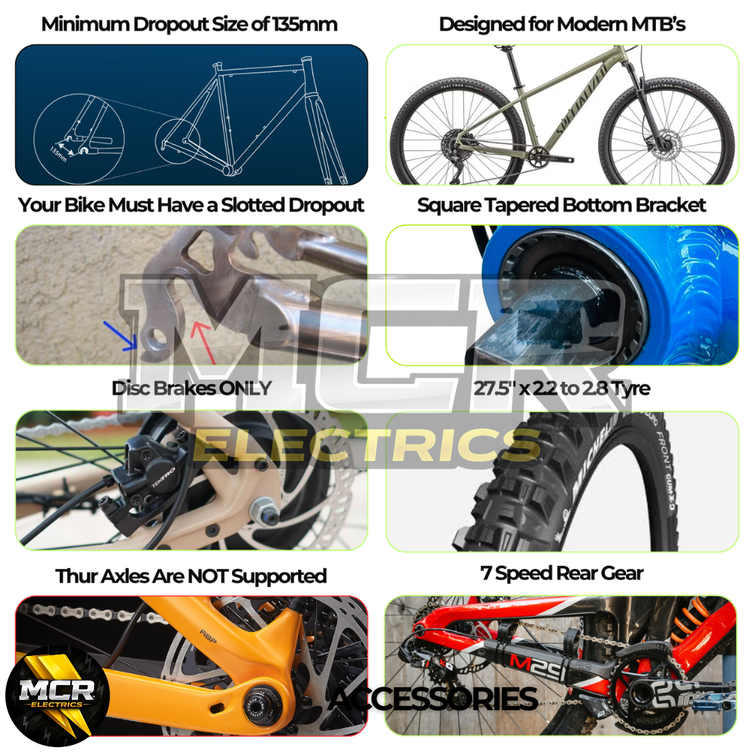 The Ultimate Electric 2000W 52V 28AH Rear Wheel EBike Conversion Kit Original MTX39 Rim High Torque Moto