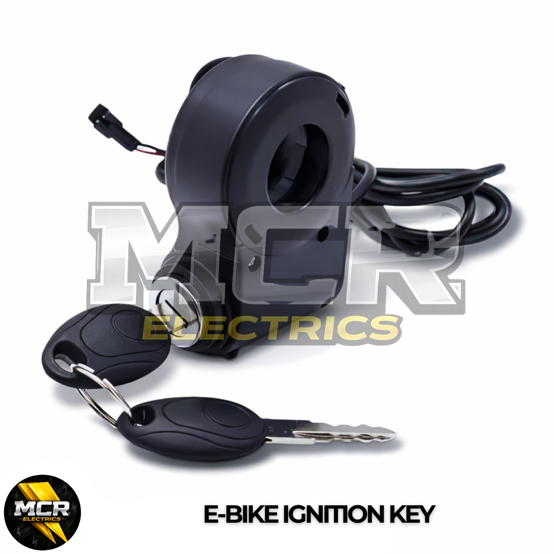 E-Bike Ignition Key On Off Handlebar Fitment E-Bike Security 2 Switch 2 Pin SM