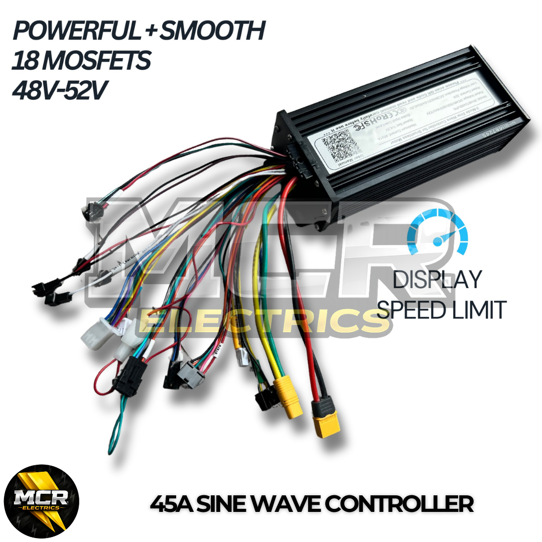1500W E-Bike Conversion Kit 48V-52V Cassette Rear Wheel Samsung 48V 24.5Ah Battery, Colour Display, MTX39 Rim, Fits 7–11 Speed Cassettes | High-Torque Electric Bike Kit