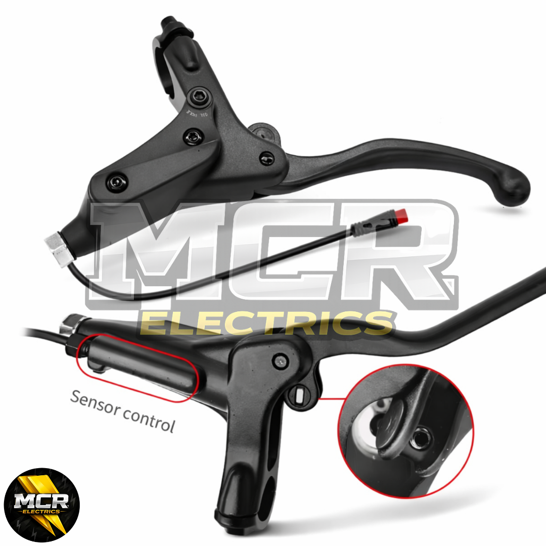 ZOOM 893E 4 Piston Hydraulic Brake Set Pre-Bled Left Right E-Bike + Sensors