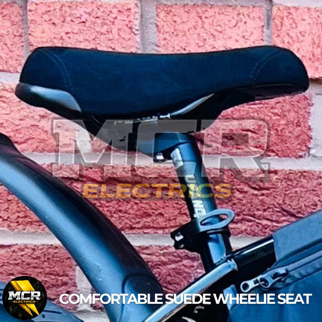 Bicycle Saddle Seat Suede Wheelie Seat Bike MTB BMX Life E-Bike Strong Durable