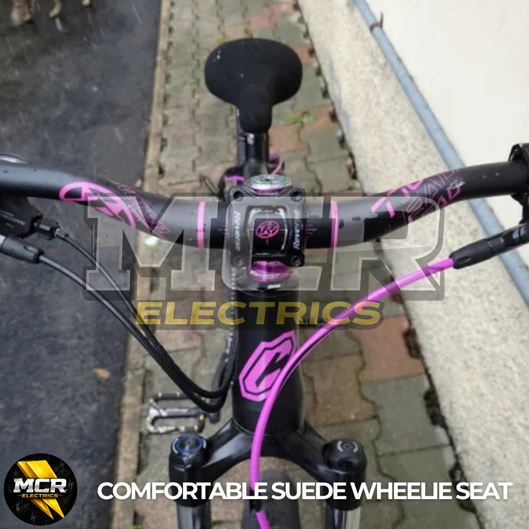 Bicycle Saddle Seat Suede Wheelie Seat Bike MTB BMX Life E-Bike Strong Durable