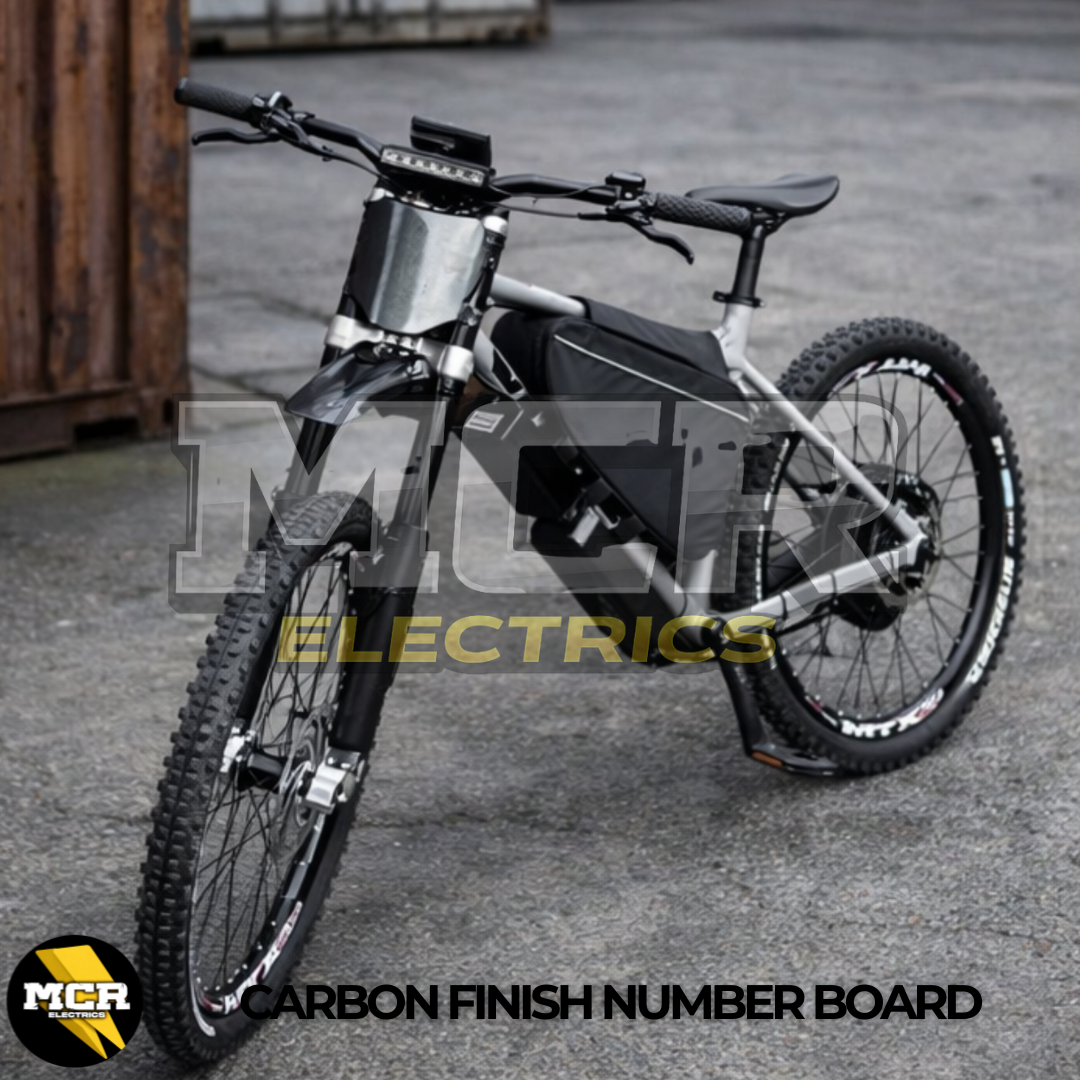 ODI Style Carbon Number Board MTB EBike Surron Talaria KKE Fox 35 40 Universal
