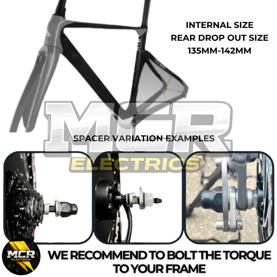 48V 1000W / 250W Electric Bike Conversion Kit – MTX Rear Wheel & Battery – 7-11 Speed Cassette – 26″ 27.5″ 29″ E-Bike Upgrade