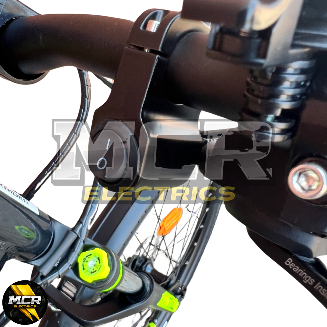 E Bike 2 Way 22MM Handlebar Switch Lights Light Bar LED Universal Motorcycle