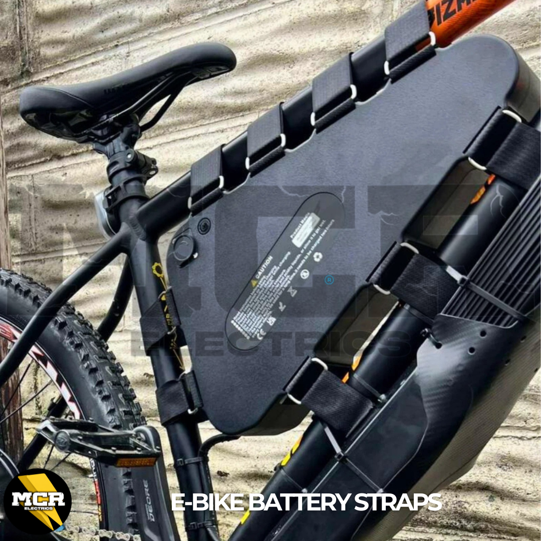 Triangle E Bike Battery Straps Heavy Duty Buckle Lithium Pack Hock & Loop
