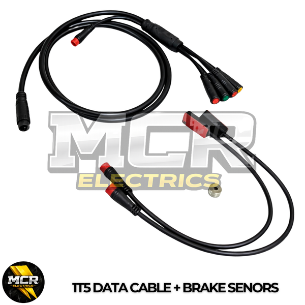 9 Pin 1T5 Data Extension Cable Brake Senors Julet Display Connector Waterproof