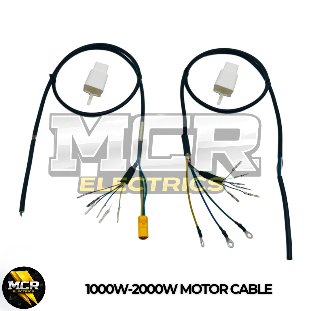 1000W 15000W 2000W Replacment Motor Cable MT60, Ring Phase with Hall Plug
