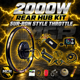 2000W MTX39 rear hub kit with Sur-Ron style throttle | MCR Electric