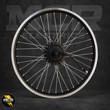 Black and silver 27.5-inch 250W rear hub motor wheel