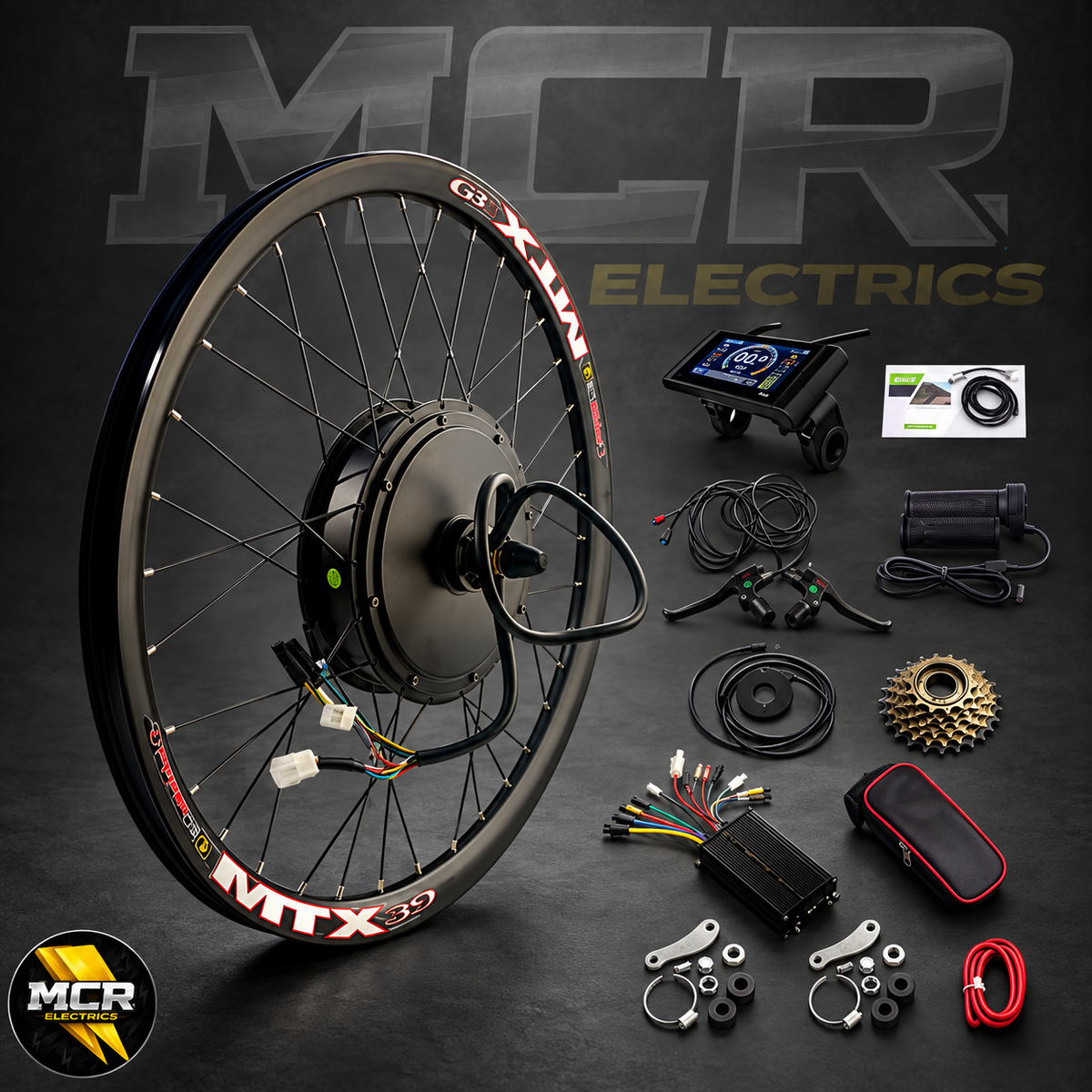 3000W rear hub motor wheel, controller and conversion kit accessories