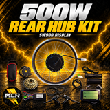 MCR Electrics 500W rear hub motor conversion kit with SW900 display