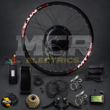 Complete 2000W rear hub conversion kit with MCR Electrics watermark